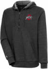 Main image for Antigua Ohio State Buckeyes Mens Black Action Long Sleeve 1/4 Zip Pullover