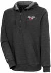 Main image for Antigua Southern Illinois Salukis Mens Black Action Long Sleeve 1/4 Zip Pullover