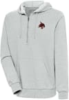 Main image for Antigua Texas State Bobcats Mens Grey Action Long Sleeve 1/4 Zip Pullover