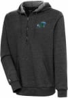 Main image for Antigua Tulane Green Wave Mens Black Action Long Sleeve 1/4 Zip Pullover