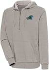 Main image for Antigua Tulane Green Wave Mens Oatmeal Action Long Sleeve 1/4 Zip Pullover