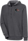 Main image for Antigua UAB Blazers Mens Charcoal Action Long Sleeve 1/4 Zip Pullover
