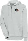 Main image for Antigua UAB Blazers Mens Grey Action Long Sleeve 1/4 Zip Pullover