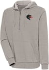 Main image for Antigua UAB Blazers Mens Oatmeal Action Long Sleeve 1/4 Zip Pullover