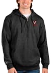 Main image for Antigua Virginia Cavaliers Mens Black Action Long Sleeve 1/4 Zip Pullover