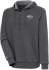 Main image for Antigua Western Carolina Mens Charcoal Action Long Sleeve 1/4 Zip Pullover