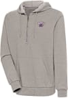 Main image for Antigua Western Carolina Mens Oatmeal Action Long Sleeve 1/4 Zip Pullover
