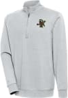 Main image for Antigua Vermont Catamounts Mens Grey Action Long Sleeve 1/4 Zip Pullover