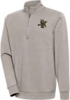 Main image for Antigua Vermont Catamounts Mens Oatmeal Action Long Sleeve 1/4 Zip Pullover