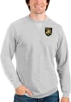 Main image for Antigua Army Black Knights Mens Grey Reward Long Sleeve Crew Sweatshirt