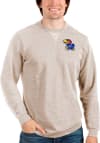 Main image for Antigua Kansas Jayhawks Mens Oatmeal Reward Long Sleeve Crew Sweatshirt