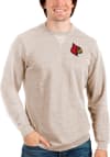 Main image for Antigua Louisville Cardinals Mens Oatmeal Reward Long Sleeve Crew Sweatshirt
