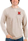 Main image for Antigua Maryland Terrapins Mens Oatmeal Reward Long Sleeve Crew Sweatshirt