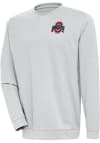 Main image for Antigua Ohio State Buckeyes Mens Grey Reward Long Sleeve Crew Sweatshirt