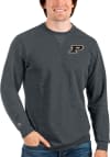 Main image for Antigua Purdue Boilermakers Mens Charcoal Reward Long Sleeve Crew Sweatshirt