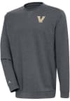 Main image for Antigua Vanderbilt Commodores Mens Charcoal Reward Long Sleeve Crew Sweatshirt