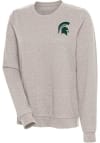Main image for Antigua Michigan State Spartans Womens Oatmeal Action Crew Sweatshirt