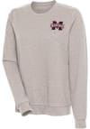 Main image for Antigua Mississippi State Bulldogs Womens Oatmeal Action Crew Sweatshirt