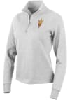 Main image for Antigua Arizona State Sun Devils Womens Grey Action 1/4 Zip Pullover