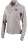 Main image for Antigua BYU Cougars Womens Oatmeal Action 1/4 Zip Pullover