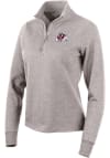 Main image for Antigua Fresno State Bulldogs Womens Oatmeal Action 1/4 Zip Pullover