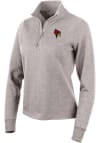 Main image for Antigua Illinois State Redbirds Womens Oatmeal Action 1/4 Zip Pullover