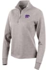 Main image for Antigua K-State Wildcats Womens Oatmeal Action 1/4 Zip Pullover