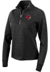 Main image for Antigua Louisville Cardinals Womens Black Action 1/4 Zip Pullover