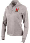 Main image for Antigua Maryland Terrapins Womens Oatmeal Action 1/4 Zip Pullover