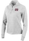 Main image for Antigua Mississippi State Bulldogs Womens Grey Action 1/4 Zip Pullover