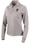 Main image for Antigua NC State Wolfpack Womens Oatmeal Action 1/4 Zip Pullover