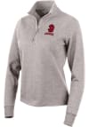 Main image for Antigua South Dakota Coyotes Womens Oatmeal Action 1/4 Zip Pullover