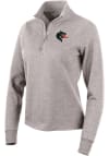 Main image for Antigua UAB Blazers Womens Oatmeal Action 1/4 Zip Pullover
