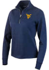 Main image for Antigua West Virginia Mountaineers Womens Navy Blue Action 1/4 Zip Pullover