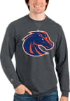 Main image for Antigua Boise State Broncos Mens Charcoal Reward Long Sleeve Crew Sweatshirt
