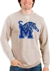 Main image for Antigua Memphis Tigers Mens Oatmeal Reward Long Sleeve Crew Sweatshirt