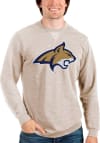 Main image for Antigua Montana State Bobcats Mens Oatmeal Reward Long Sleeve Crew Sweatshirt