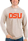 Main image for Antigua Oregon State Beavers Mens Oatmeal Reward Long Sleeve Crew Sweatshirt