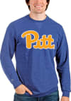 Main image for Antigua Pitt Panthers Mens Blue Reward Long Sleeve Crew Sweatshirt