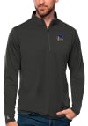 Main image for Antigua Golden State Warriors Mens Grey Tribute Long Sleeve 1/4 Zip Pullover