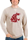 Main image for Antigua Washington State Cougars Mens Oatmeal Reward Long Sleeve Crew Sweatshirt