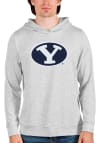 Main image for Antigua BYU Cougars Mens Grey Absolute Long Sleeve Hoodie
