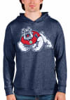 Main image for Antigua Fresno State Bulldogs Mens Navy Blue Absolute Long Sleeve Hoodie