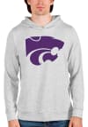 Main image for Antigua K-State Wildcats Mens Grey Absolute Long Sleeve Hoodie