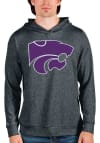 Main image for Antigua K-State Wildcats Mens Charcoal Absolute Long Sleeve Hoodie