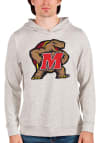 Main image for Antigua Maryland Terrapins Mens Oatmeal Absolute Long Sleeve Hoodie