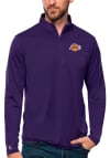 Main image for Antigua Los Angeles Lakers Mens Purple Tribute Long Sleeve 1/4 Zip Pullover