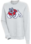 Main image for Antigua Fresno State Bulldogs Womens Grey Action Crew Sweatshirt