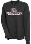 Main image for Antigua Gonzaga Bulldogs Womens Black Action Crew Sweatshirt