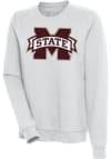 Main image for Antigua Mississippi State Bulldogs Womens Grey Action Crew Sweatshirt